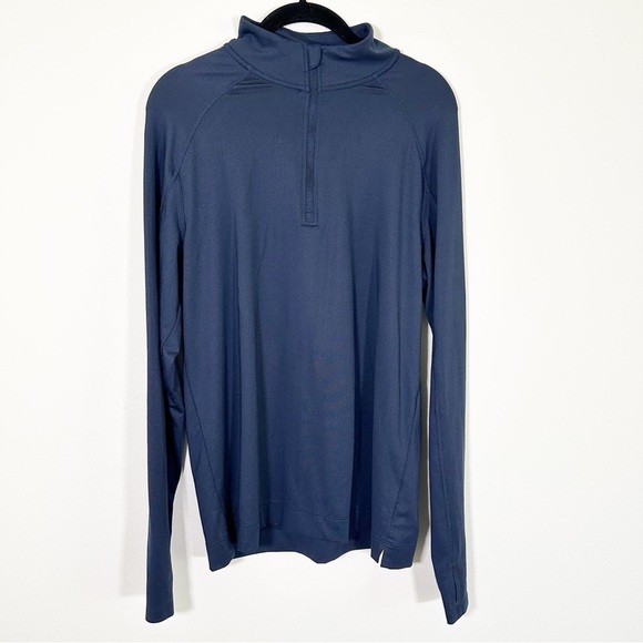 RHONE Navy Blue Performance Quarter Zip Pull Over Size Small golf pickleball - Picture 1 of 7